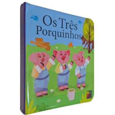 Imagem de Livro Físico Infantil Cartonado Série Contos Almofadados: Os Três Porquinhos