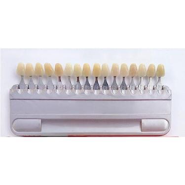Imagem de Equipamento Odontológico Clareamento Dental Porcelana Clássica Guia de 16 Cores Modelo Guia de Sombra 1 Peça