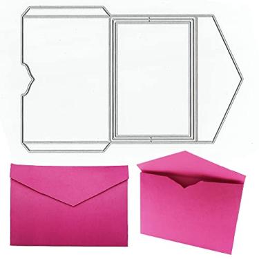 Imagem de ALIBBON Cortes de matriz de envelope para fazer cartões e álbuns, moldes de metal para álbum de fotos faça você mesmo, gravação em relevo e decoração de papel