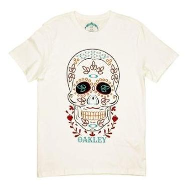 Imagem de Camiseta Oakley Back To Skull Off White-Masculino
