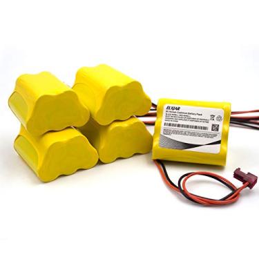 Imagem de YUTSUJO Pacote com 5 baterias AA Ni-CD 6V de substituição para Sure-Lite 026-149, SL026-149, S/L 026-149, ANIC1204, Energizer 41B020AF17201, iluminação de emergência Dantona CUSTOM-55