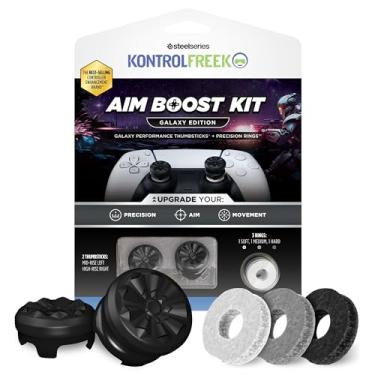 Imagem de KontrolFreek Aim Boost Kit for Playstation 5 (PS5) and Playstation 4 (PS4) Controller | Includes Performance Thumbsticks and Precision Rings | Black Galaxy Edition