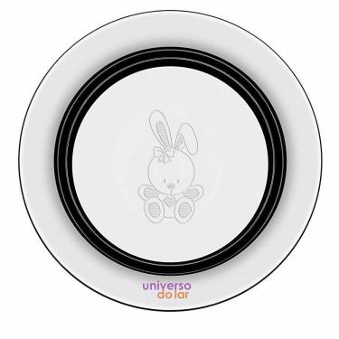 Imagem de Prato Infantil Tramontina Le Petit Inox Coelhinho 23 Cm Aço Inox