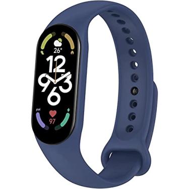 Imagem de Nandos-Store - Pulseira NSmart compatíveis com MI BAND 1/2/3/4/5/6/7/8 (MI BAND 5, Azul petróleo)