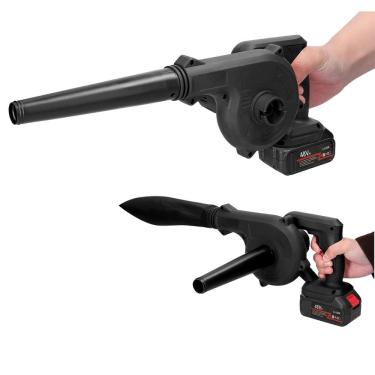 Imagem de Soprador Aspiradpr Bateria Recarregavel Sem Fio Potente Folhas Sujeira Quintal Limpeza Detritos Jardim