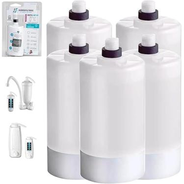 Imagem de Kit 05 Refil Filtro Hidrofiltros Compatível com Purificador Lorenzetti Vitale Acqua e Bella.