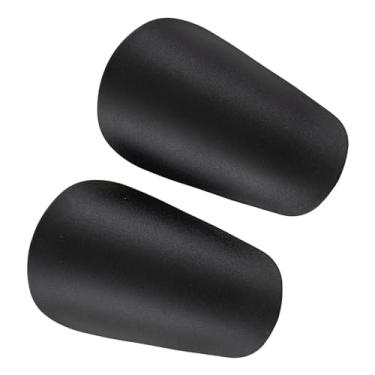 Imagem de Dynwave 2 peças caneleiras de futebol almofadas protetoras exercício esportes ao ar livre antiderrapante mini proteção perna caneleira protetor para homens, XS, PRETO