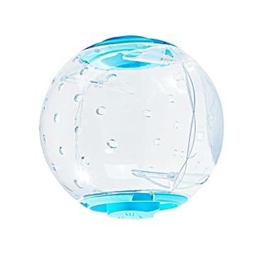 Imagem de Generic Bola de exercício para hamster de 18 cm Roda de bola de gerbil transparente durável multifuncional conveniente montar brinquedo interativo respirável, Azul