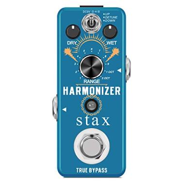 Imagem de Stax Pedal Harmonizador de Guitarra Pedal Efeito Digital Harmonia Pitch Shifter Detune Para Guitarra Elétrica Baixo Tamanho Mini Bypass Verdadeiro