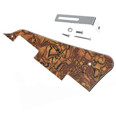 Imagem de KAISH Protetor de guitarra Tiger Stripe LP com suporte cromado para Epiphone Les Paul