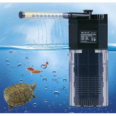 Imagem de LONDAFISH Filtro de 3 estágios silencioso multifuncional integrado para aquário de peixes com bomba de água