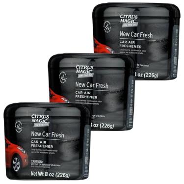 Imagem de Citrus Magic OnThe Go aromatizador de ar sólido absorvente de odor, carro novo, 236 ml, pacote com 3