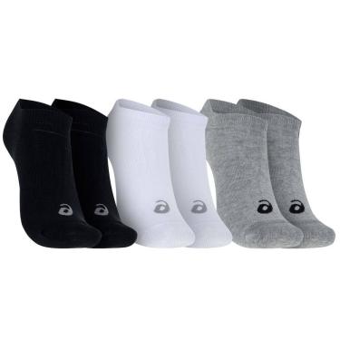 Imagem de Kit 3 Pares de Meias Invisible Tamanho 39-44 Asics Adulto
