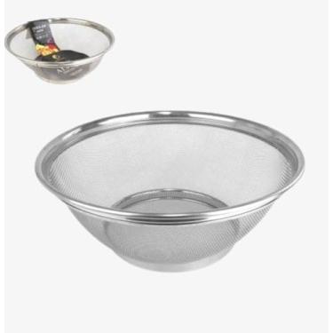 Imagem de Escorredor de Alimentos macarrão legumes arroz 28cm Inox Multiuso
