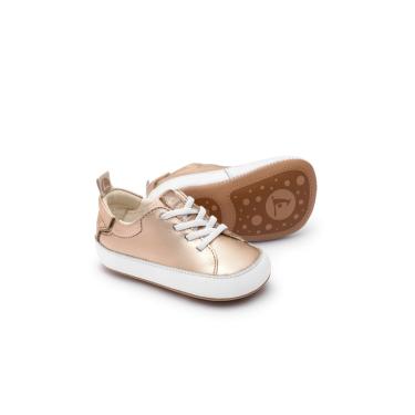 Imagem de Infantil - Tênis Tip Toey Joey Recém Nascido Snuggle Dourado Rosado  menina