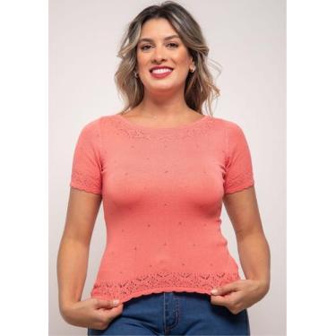 Imagem de Blusa Pau A Pique Modal Coral