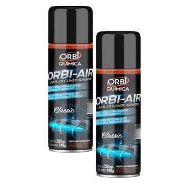 Imagem de Kit 2 Limpa Ar Condicionado Higienizador Orbi Air Classic