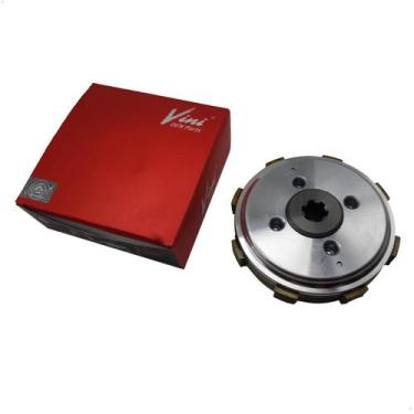 Imagem de Kit Embreagem Disco Plato Cubo Vini Pop 100 Ano 2007 A 2015