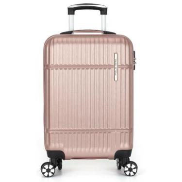 Imagem de Mala De Viagem Bordo Padrão ANAC 10kg em ABS Polo King, Rose