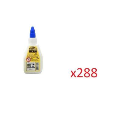 Imagem de Kit 288Un Cola Branca Escolar Hero 40G Material Escolar - Lynx Produçõ