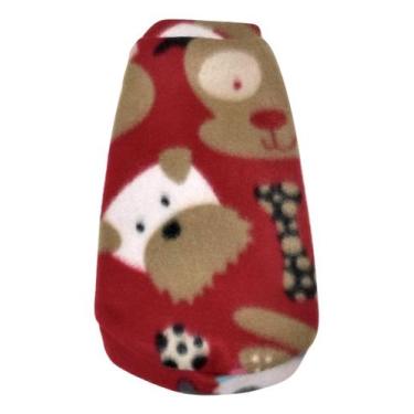 Imagem de Roupa Soft para Cachorro vermelho com estampa tamanho GG - Nica pet