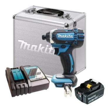 Imagem de Parafusadeira De Impacto A Bateria 18v 5ah Dtd152 Makita Bivolt C/ Mal