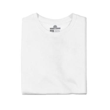 Imagem de Camiseta Manga Comprida Basic Lisa Poliéster - Polo Match, M, Branco