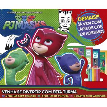 Imagem de Livro - PJ Mask - Colorindo com adesivos - Especial