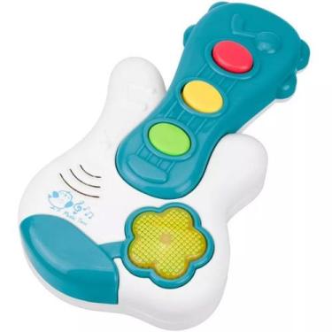 Imagem de Brinquedo Guitarra com Luz e Música para Bebês 17x10x4cm - Bene Casa, 