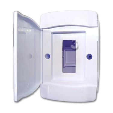 Imagem de Kit 10 Quadro de Distribuição Centrinho Caixa para Disjuntor Din Sobre