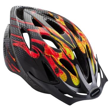 Imagem de Schwinn Capacete de bicicleta Thrasher, design leve de microconcha, infantil, chamas