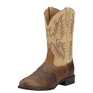 Imagem de Ariat Bota masculina Heritage Stockman Western, Marrom caído/bege, 44