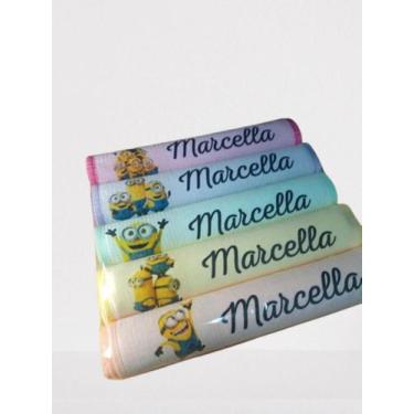 Imagem de Kit Toalha Lavabinho Personalizada com Tema e Nome (5 unidades) - Uniq