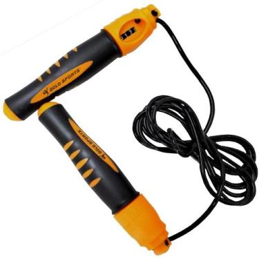 Imagem de Corda de Pular Gold Sports Speed com Contador de Voltas, Laranja, Únic