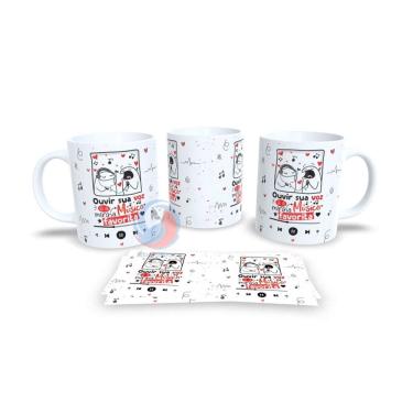 Imagem de Caneca Cerâmica Personalizada Dia dos Namorados / Casal - Modelo 785084