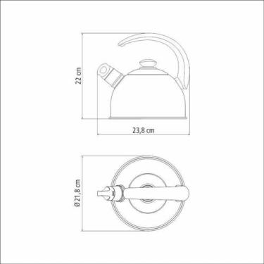 Imagem de Chaleira Tramontina com Apito em Aço Inox Cabo Preto 3 L 61483023, 3L,