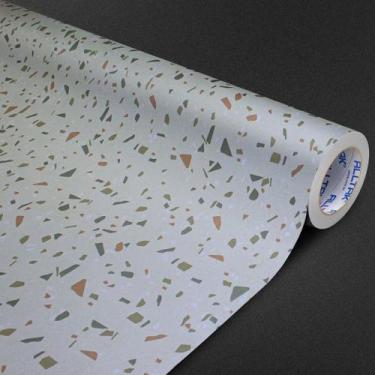 Imagem de Papel de Parede Lavavél Autoadesivo Alltak Decor Terrazzo Citrino 1,00