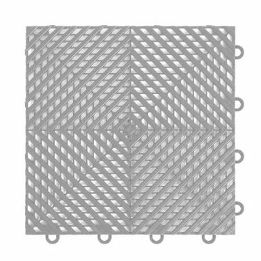 Imagem de 1m² piso modular plástico 33x33cm  - Tribello, Cinza