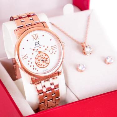 Imagem de Relógio Feminino Champion Ana Hickmann Analógico Rosé Analógico AH2900