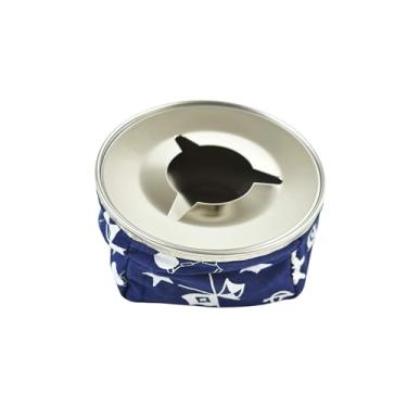 Imagem de MARINE CITY Saco de feijão redondo à prova de vento de aço inoxidável grau 304 para cigarros cinzeiro para carros – barcos – iates – acessórios de hardware – exterior – casa – hotel – restaurante