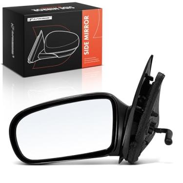 Imagem de A-Premium Espelho retrovisor manual do lado do motorista - compatível com Chevrolet Cavalier 1995-2005 e Pontiac Sunfire 1995-2005 - Espelho retrovisor externo liso preto não aquecido não dobrável