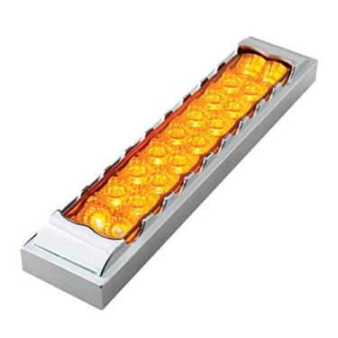 Imagem de GG Grand General 76485 Barra de luz âmbar/âmbar (Spyder de 25,4 cm (10"), 18 LEDs com bisel transparente Pl 2 fileiras)