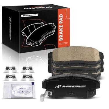 Imagem de A-Premium Conjunto de pastilhas de freio a disco de cerâmica traseiras compatível com Nissan Sentra 2002-2006, Maxima 2000-2003 e Mazda RX-8 RX8 2004-2011 e Infiniti G20 2001-2002, I30 2001, I35