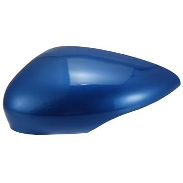 Imagem de Espelho lateral esquerdo azul escuro espelho lateral do motorista tampa do espelho retrovisor do carro tampa do espelho retrovisor para Ford Fiesta MK7 2009 2010 2011 2012 2013 2014 2015 2016 2017