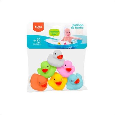 Imagem de Brinquedo Banho Kit 6 Patinhos Coloridos Infantil E Bebe - Buba