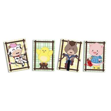 Imagem de Cartaz Decorativo Fazendinha 31cm x 21cm - 4 Unidades - Festcolor