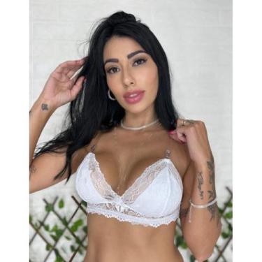 Imagem de Sutiã Com Alça de Silicone Rendado Com 2 Alças Discreto Sem Bojo Forra