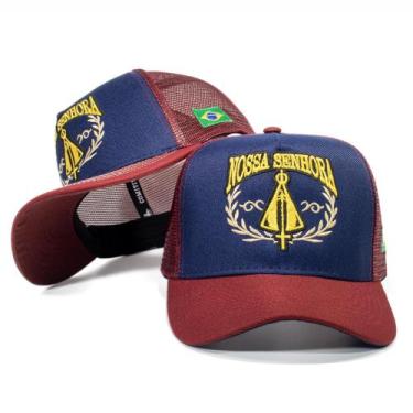 Imagem de Boné Trucker Nossa Senhora Aparecida Telinha Ajustável Varios Modelos 