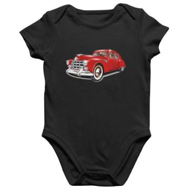 Imagem de Body Bebê Algodão Retro Classic Red Car - Foca na Moda, Preto, GG