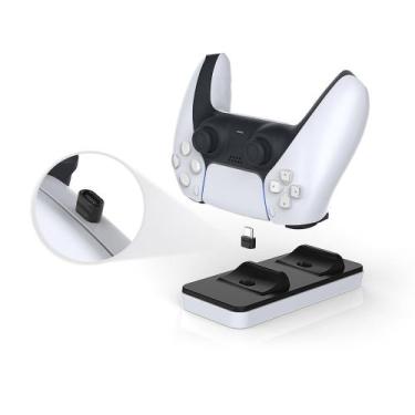 Imagem de Carregador Duplo Compatível Com Controle Sem Fio Playstation 5 - Dobe